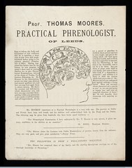 L0040553 Leaflet for Prof. Thomas Moores, a Practical Phrenologi