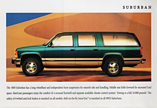 suburban 1993 brochure gmc