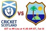 Scotland vs West Indies World Cup Warm Up Match 12 Feb 2015