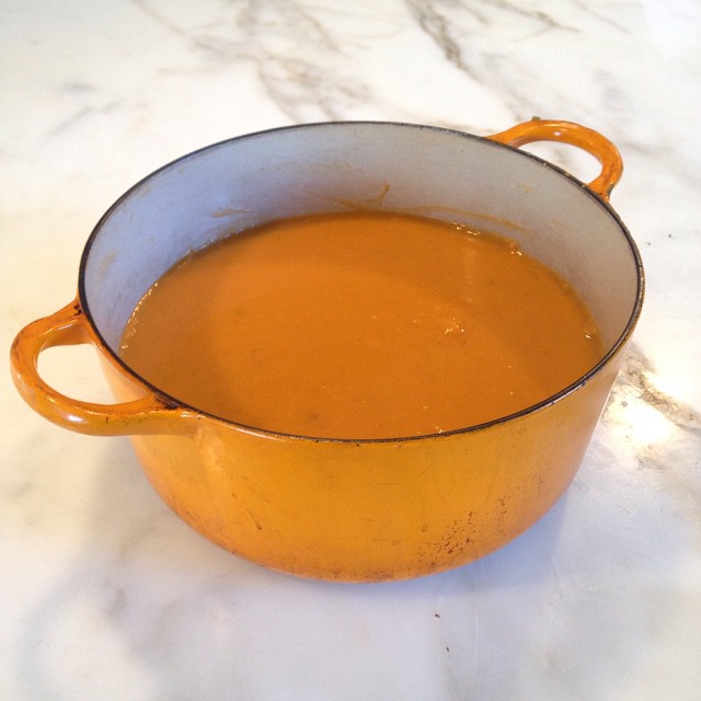Matching soup and pot
