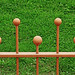 orange railings