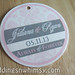 Round Custom Soft Pink and Gray Damask Wedding Favor Hang Tag <a style="margin-left:10px; font-size:0.8em;" href="http://www.flickr.com/photos/37714476@N03/9468653974/" target="_blank">@flickr</a>
