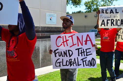 Houston: China Global Fund Protest (10/24/13)