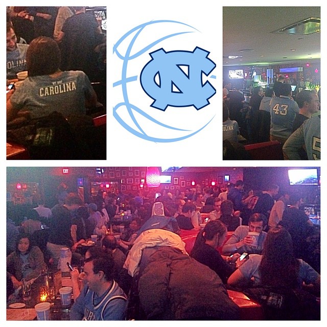 Thanks to @unc.basketball #alumni for coming into @kingsboston for the game watch vs @duke_mbb Come watch your next game with us!! #ncaa #basketball #collegebasketball #duke #unc #tarheels