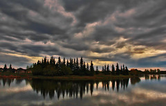 Stormy Sky Over Bud Miller Lake