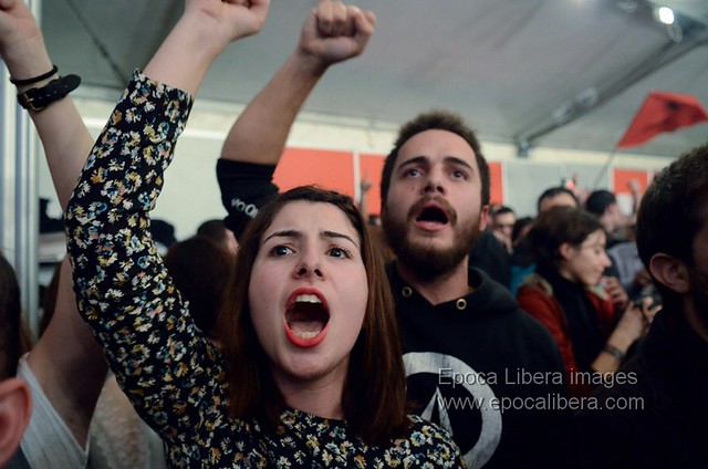 Syriza supporters in Athens celebrate historic win