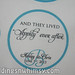 Tiffany Blue "Appily Ever After" Custom Wedding Favor Label/Sticker with Monogram <a style="margin-left:10px; font-size:0.8em;" href="http://www.flickr.com/photos/37714476@N03/9469554794/" target="_blank">@flickr</a>