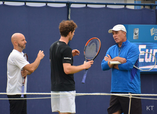 Ivan Lendl - Andy Murray practice
