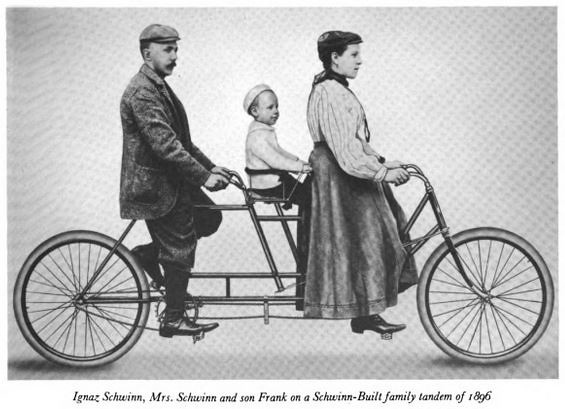 : Schwinn Family On Bike