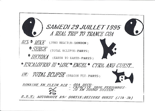 Patrice Heyoka - Flyer 29/07/1995 - "A Real Trip To Trance Goa" (Béziers) <a style="margin-left:10px; font-size:0.8em;" href="http://www.flickr.com/photos/110110699@N03/11329019106/" target="_blank">@flickr</a>