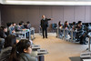 立法會主席曾鈺成議員與香港中文大學校友會聯會陳震夏中學的學生會面 Hon Jasper TSANG Yok-sing, President of the Legislative Council, meets with students of CUHKFAA Chan Chun Ha Secondary School (2015.01.27)