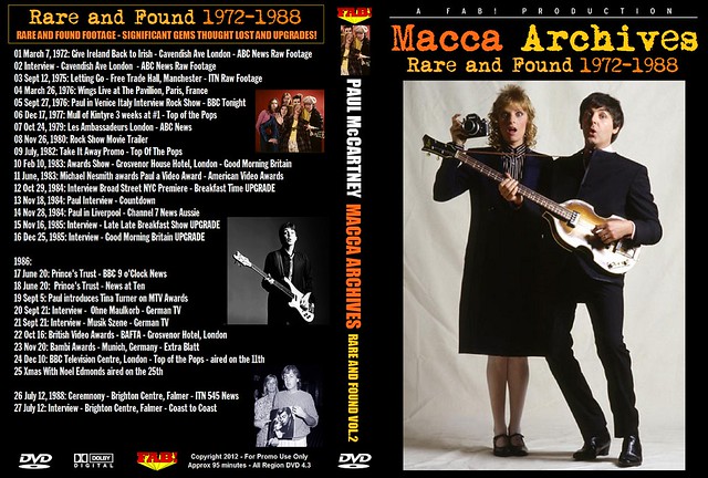 Paul McCartney Macca Archives Rare & Found Vol 2 1972-1988