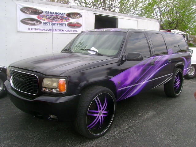 suburban 1999 custom gmc carshow pepboys teamshakeyjakey