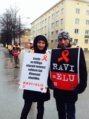 AHF und EHPV protestieren vor dem Sozialministerium in Tallinn (10)