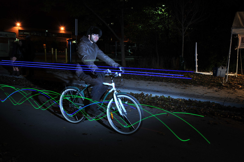 NightShift light bike photo booth 240