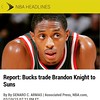 @BrandonKnight11 is now playing for the Phoenix Suns. Im shocked about this deal because he helped big in this years turn around of the Milwaukee Bucks hope you now do the same in Phoenix   #NBA #Trade #BrandonKnight #BK #Basketball