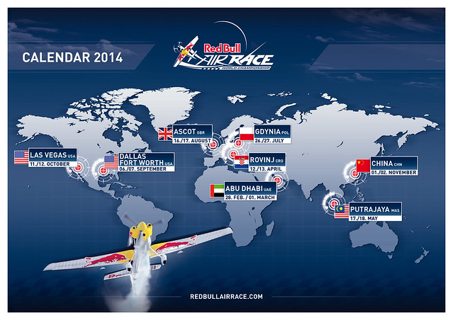 Red Bull Air Race 2014 Calendar