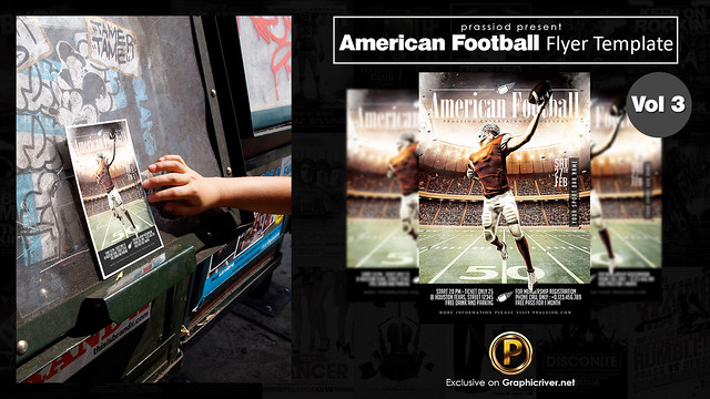 American Football Flyer Template Vol 3