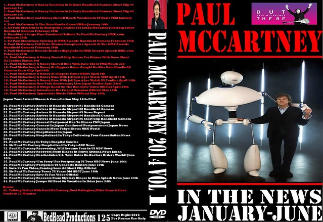 Paul McCartney 2014 Vol 1 In The News January-June