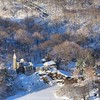 Photograph by George Steinmetz @geosteinmetz Built in 1869, Belvedere Castle houses the weather station for Central Park, which should be recording some interesting numbers tonight. To see a portfolio of New York in winter, go to @NewYorkAirBook #notadron