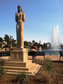 07 - Echo Park - 751 N Echo Park Ave, HCM-836 - Lady of the Lake Statue