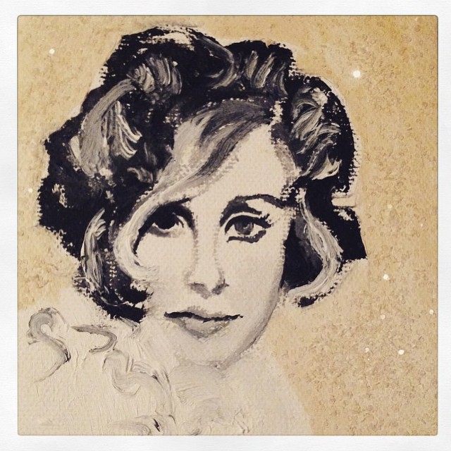 My 2013 portrait of LESLEY GORE for @jesselandberg #lesleygore #sparkleheads