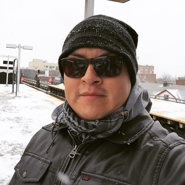 Ill pretend Im going skiing today.  ❄️❄️❄️🌇😡😒🚇🚶#winter #coldasfuck #commuter #ggyq #VSCOcam #nyc #queens #mycity #newyork #snow #selfie #mta #subway #7train #dailygrind