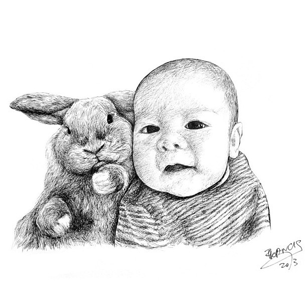 this is lovely baby Dashie and his holland lop bunny named Igloo :) @xiaxue