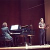 Mina Miller (piano) and Julia Benzinger (mezzo-soprano) at the #musicofremembrance concert commemorating the #70thAnniversary of the liberation of #Auschwitz