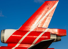The very recognizable tail of a MD-11 • <a style="font-size:0.8em;" href="http://www.flickr.com/photos/125767964@N08/16251829989/" target="_blank">View on Flickr</a>