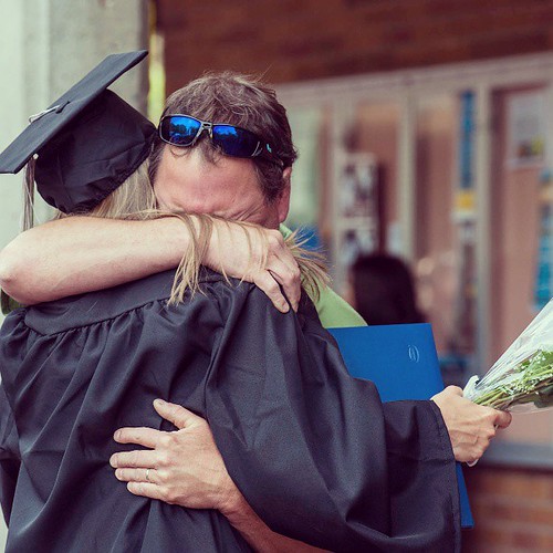 Our favorite photo from commencement. Says it all. #WWU (photo by Dan Levine)