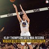 KLAY Thompson set an NBA record for points in a quarter on Friday night, netting 37 of Golden State’s 41 points in the third en route to a 126-101 demolition of Sacramento.  Thompson, who finished with 52 points after leaving at the 9:28 mark of the fourt