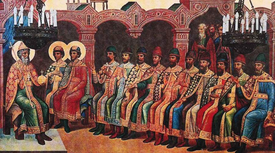Князь Владимир с сыновьями