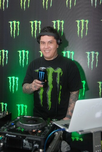 DJ Ron Poe with Monster Energy Drink