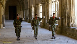 Changing of the Guard at the Monastery of Batalha Portugal