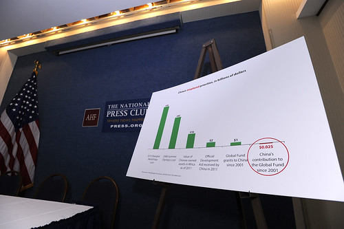 AHF Press Conference on China's role in global AIDS at The National Press Club