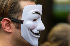 匿名者 Anonymous (Guy Fawkes Mask) / 香港聲援斯諾登遊行 Ho...