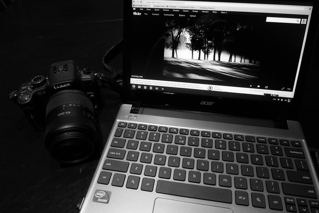camera to flickr via Chromebook
