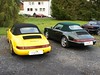 02 Porsche 911-964 mit 993-Style-Verdeck und 964er mit 2-teiligem grünen Verdeck 01