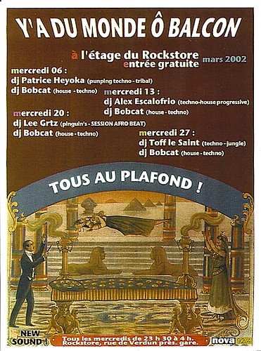 Dj Patrice Heyoka - Flyer 06/03/2002 - "Y'a Du Monde ô Balcon" @ Rockstore (Montpellier) <a style="margin-left:10px; font-size:0.8em;" href="http://www.flickr.com/photos/110110699@N03/12211134905/" target="_blank">@flickr</a>