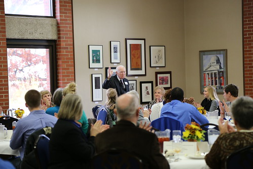 2013 Scholarship Luncheon Bob Brown addresses the group