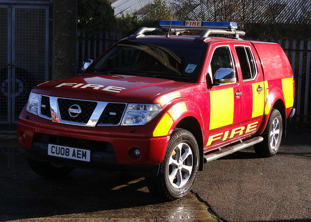 rescue station wales truck fire high support midwest nissan 4x4 vehicle and leds service grilles brigade volume unit pumping ammanford lightbar frs navara hvpu maww cu08aem