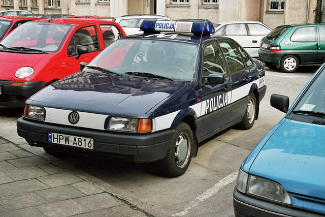 volkswagen police polish passat b3
