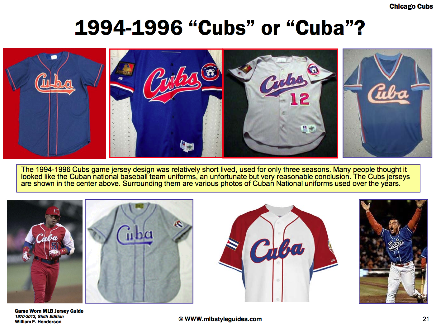 cubs old jerseys