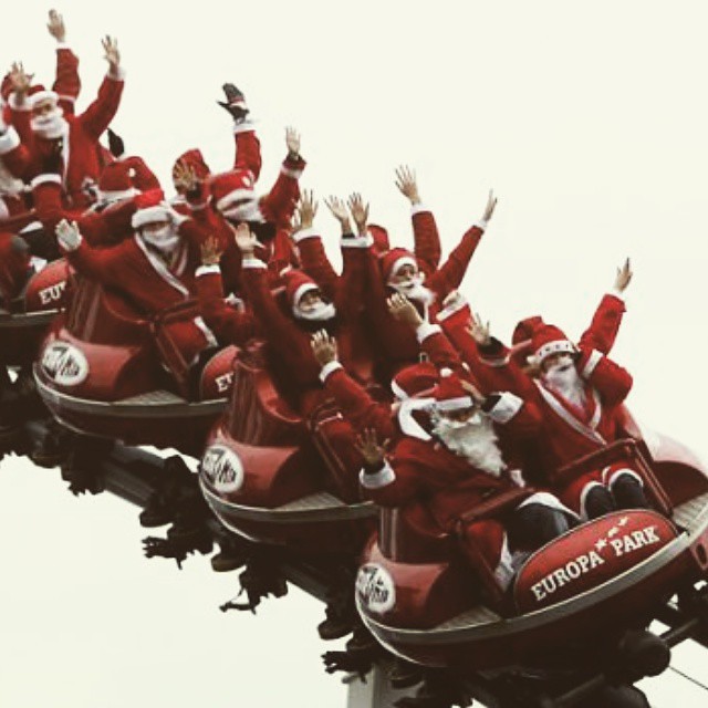 MERRY XMAS to all!  #sxsw and Santa is taking a year off delivering toys to ride Euro Mir at #EuropaPark  http://absolutecoaster.com