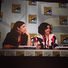 regram @agent_carter #AgentCarter Executive Producers Michelle Fazekas and Tara Butters at the #Marvel TV panel at #SDCC.