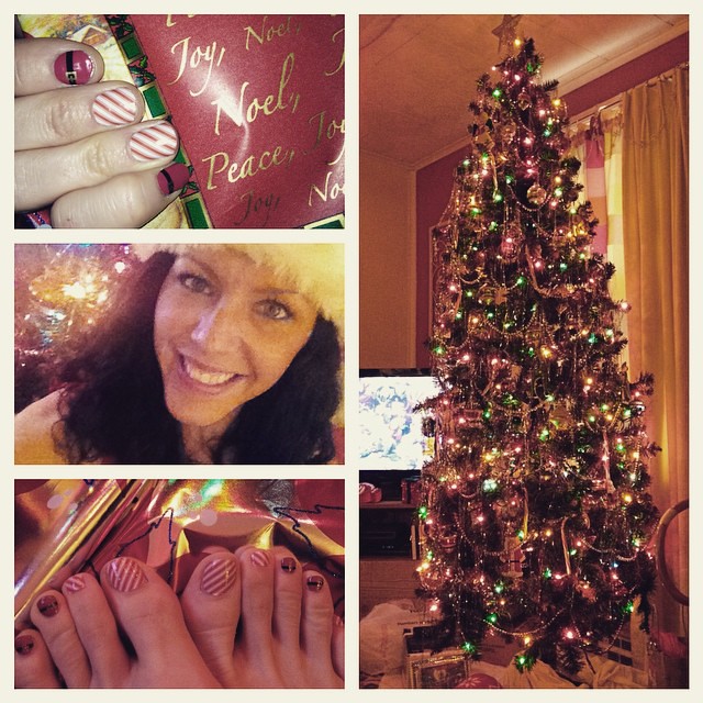 Tree, Elf, coffee, cookies and some holiday Jamberry! #merrychristmas to all of my family and friends!! Wheres the snow!!?? #christmas #jamberrynails #santa #snow #presents #pretty #family #friends #fun