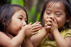 Manitas (Pyruslav) Tags: girls children hands play laos lao luangprabang hmong luang prabang - 15929366965_eaa21684bf_m