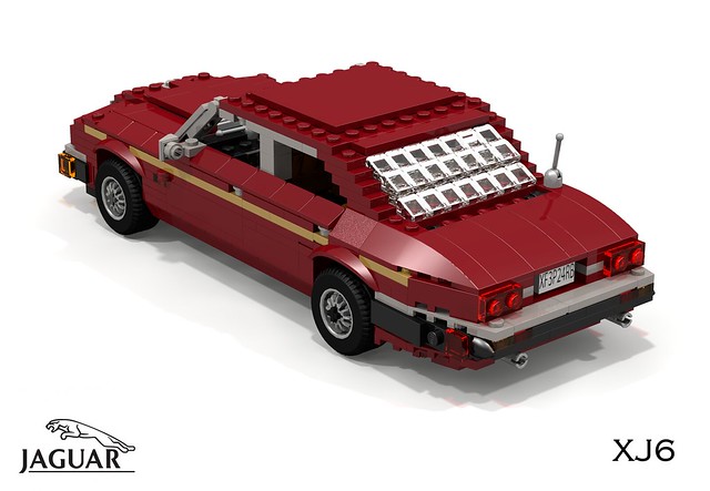 auto uk england car sedan model lego britain render 80s gb jaguar 1986 1980s saloon cad povray moc xj6 ldd xj40 miniland lego911 liketotally80s