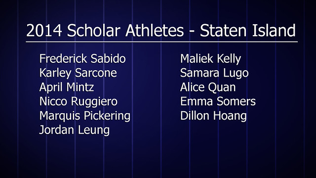 2014 PSAL MVP Scholar Athlete Award Honorees Staten Island